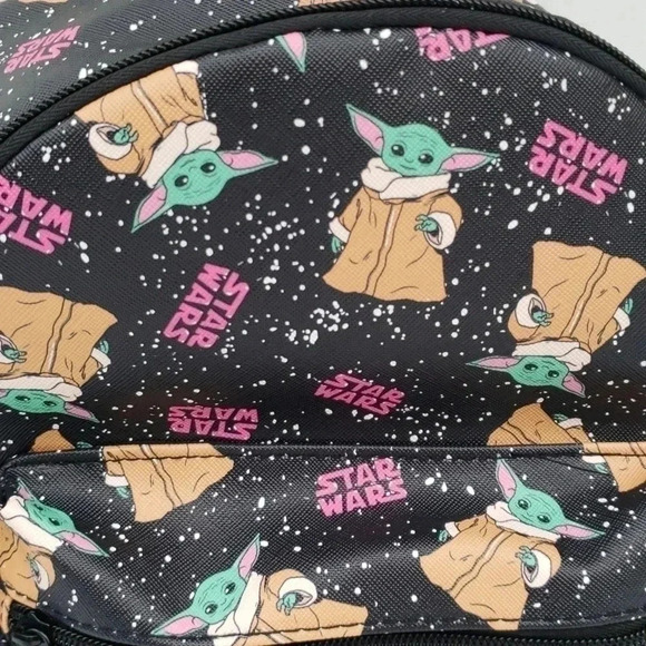 New Retro Leather Disney Star Wars Baby Yoda Backpack main image 4